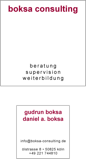 boksa consulting - beratung supervision weiterbildung - info@boksa-consulting.de